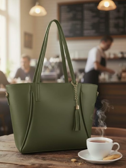 Premium Multi-Pocket 2-Piece Everyday Handbag Set