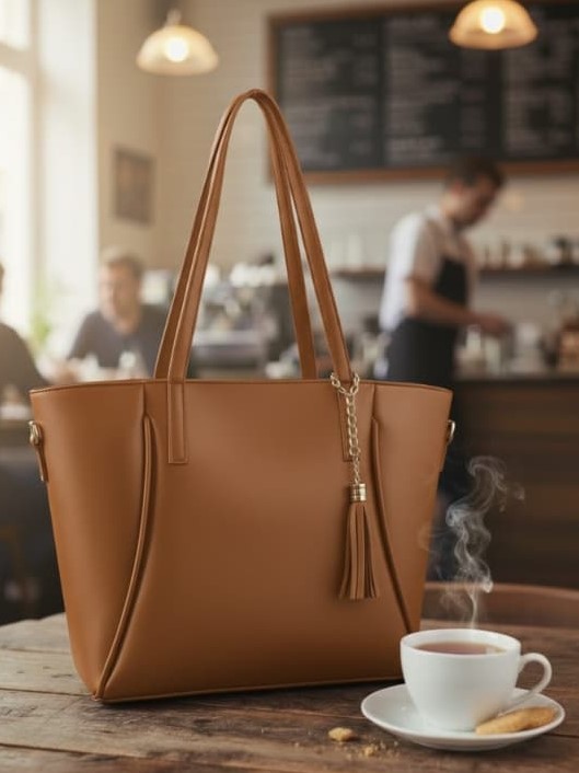 Premium Multi-Pocket 2-Piece Everyday Handbag Set