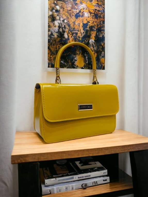 Structured Top-Handle Handbag with Detachable Shoulder Strap